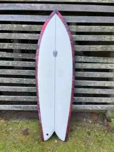 Christenson Fish surfboard 5’8” as new