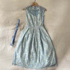 Vintage 1950’s lace dress baby blue Cinderella 