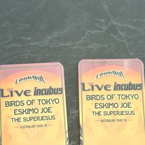 Lookout Festival Live incubus 2 tickets Party Pit