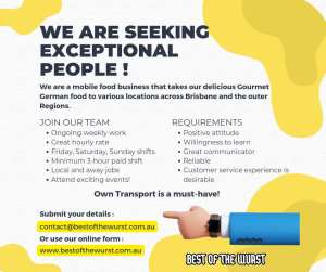 Exceptional People Wanted!
