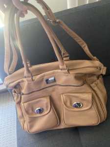 Used Collette Tan Baby Travel Bag