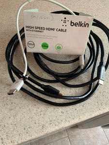 BELKIN - HIGH SPEED HDMI CABLE WITH ETHERNET 4K 5M
