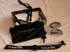 Wiley X day/night motorcycle glasses-goggles
