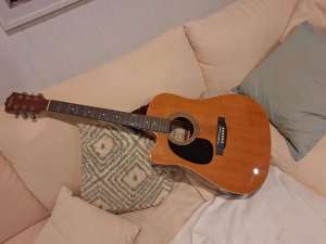 Left Handed Redding Acoustic Guitar