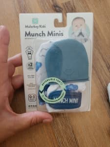 Malarkey Munch Minis Cloud Teething Mittens (2x)
