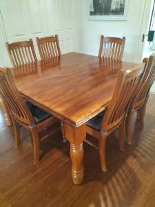 Timber dining table 