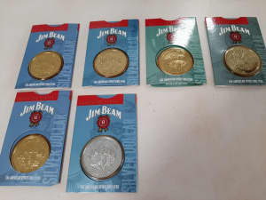 Wanted: Jim Beam Collector Coins - 6 in total