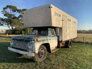 1964 F350 truck and cabin. Convert to tow truck, beaver tail camper