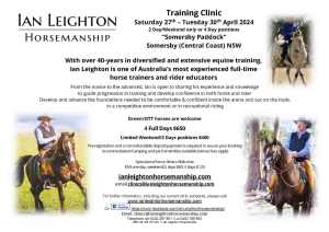 Ian Leighton Training Clinic Somersby (Central Coast) NSW April 2024