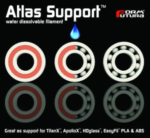PVA Support Filament Atlas Support 1.75mm Natural 300 gram 3D Pri...