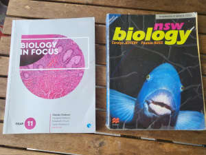 NELSON Biology in Focus year 11 textbook and FREE stage 6 bio textbook