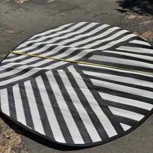 Outdoor round rug approx 198cm diameter Sisal Polypropylene