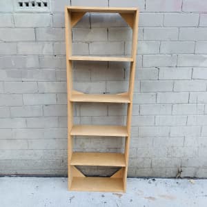 121cm H Craft Wood Book Shelves Storage Freestanding 41cm W X 15.5cm D