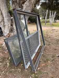 Free - Aluminium framed windows and sliding door unit with flywire