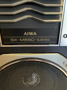 AIWA Stereo system - Speakers, Amp, turntable, radio and tape deck