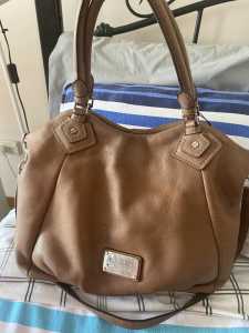 Vintage Authentic pebbled leather large Marc jacobs bag brown
