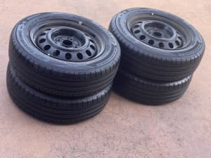 Premium Dunlop Tyres & Toyota Echo Rims