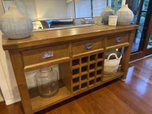 Dining Wine Cabinet & Mirror