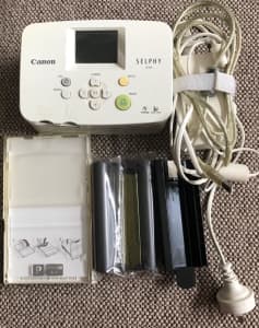 CANON SELPHY CP760 PHOTO PRINTER WITH LEADS AND INK CARTRIDGE