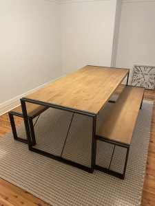 Dining Table and Benches for sale