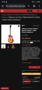 2022 Gibson Les Paul tribute 