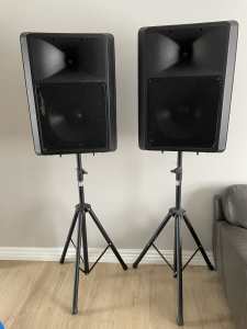 SoundArt PA system 300 watts with speakers, stands