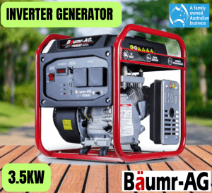 Inverter Generator 3.5kW Max Portable Camping - Pickup / Delivery