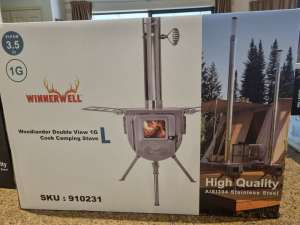 Winnerwell Woodlander Large Double View Fireplace/Camp Stove 