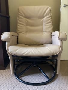 4baby faux leather glider chair