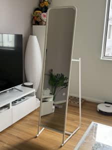 Perfect Condition - IKEA KNAPPER Standing mirror - 48x160 cm - White