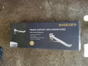 Evacare Wall Mounted Aluminium 600mm Hinged Support Arm 150KG Fixed Ag