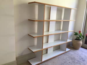 Book shelves can be used as a room divider !