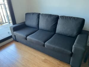 Couch Drake Sofa 3 Seater Mayer Charcoal