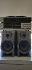 Sony TA-AX220 and SEQ-120 Amplifier and Graphic Equaliser and speakers