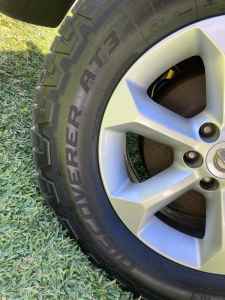 Nissan Navara D40 17” Alloy wheels with Cooper AT3 tyres.
