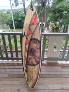 Tom Carroll personal surfboard 1990s Phil Byrne OFFERS