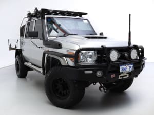 2020 Toyota Landcruiser VDJ79R GXL (4x4) Silver 5 Speed Manual Double Cab Chassis
