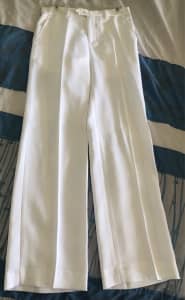 Men’s White Suit Pants / Cricket Pants - Size 30R