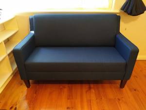 Navy Two Seater Sofa