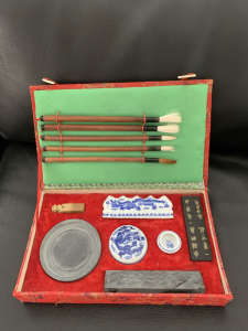 Chinese Calligraphy Set In Excellent Condition ….