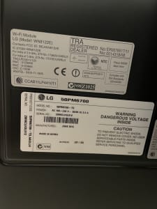 LG 50 inch plasma smart tv