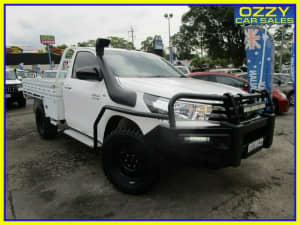 2016 Toyota Hilux GUN126R SR (4x4) White 6 Speed Automatic Cab Chassis