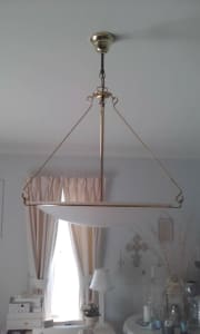 Ceiling light fitting/frosted glass