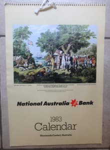 1983 Calendar National Australia Bank Nineteenth Century Aust