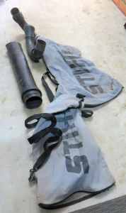 Stihl blower vac bags and fittings (used to convert blower into vax)