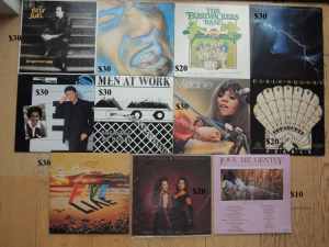 $10 plus LP vinyl records MenatWork/Billy Joel/Dire Straits/Joe Cocker