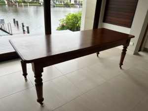 SOLID TIMBER VINTAGE DINING TABLE