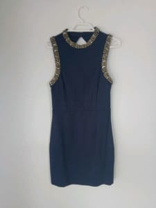 Navy Blue Semi Formal Dress Size 8