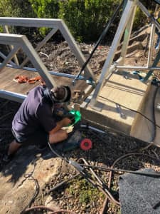 Pontoon repairs and roller systems