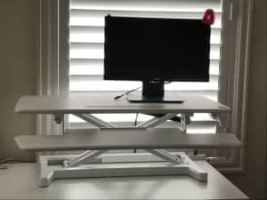 Matrix Ergonomic Sit-Stand Desk (Large, White)